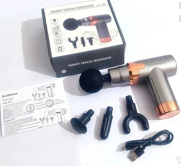 4 in 1 Smart Facial Massager Gun - Face, Neck, Shoulder & Foot Massage COD Available