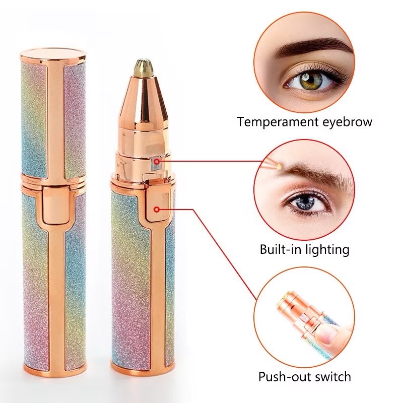 2-in-1 Eyebrow Trimmer & Face Shaver for Women | USB Rechargeable | Painless
