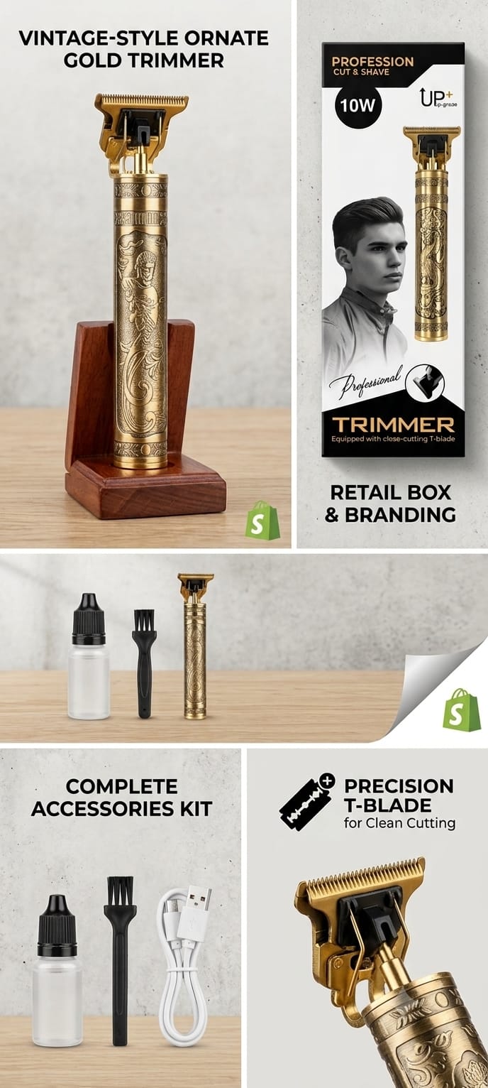 Dragon T9 Professional Trimmer - Barber Style Hair & Beard Trimmer