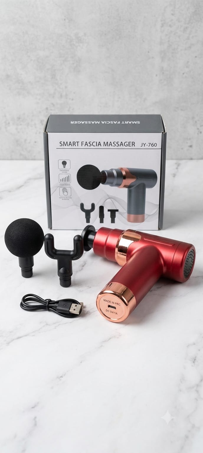 4 in 1 Smart Facial Massager Gun - Face, Neck, Shoulder & Foot Massage COD Available