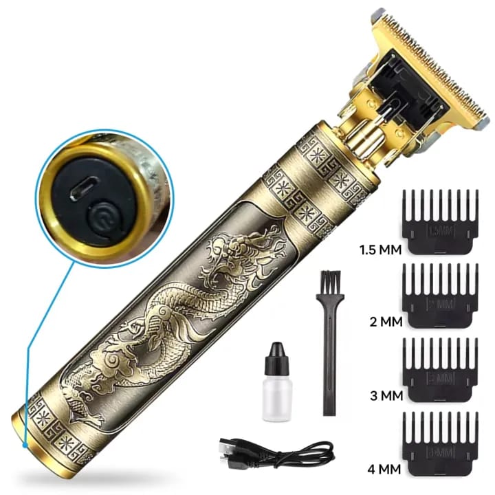Dragon T9 Professional Trimmer - Barber Style Hair & Beard Trimmer