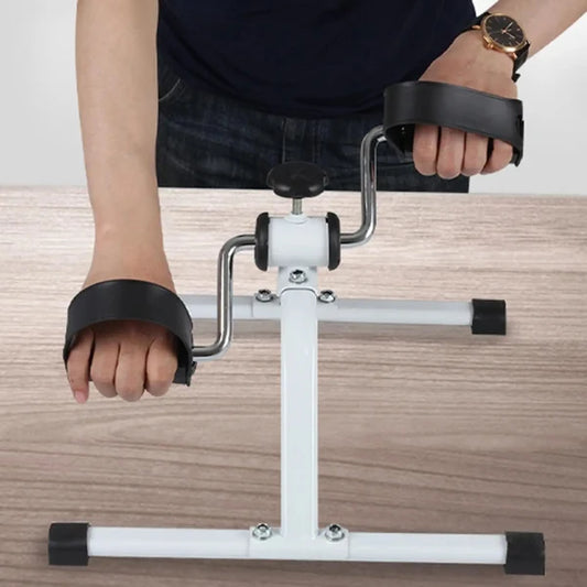 Mini Fitness Pedal Exerciser - Home Workout Cycle Machine For Arms & Legs - Portable & Lightweight